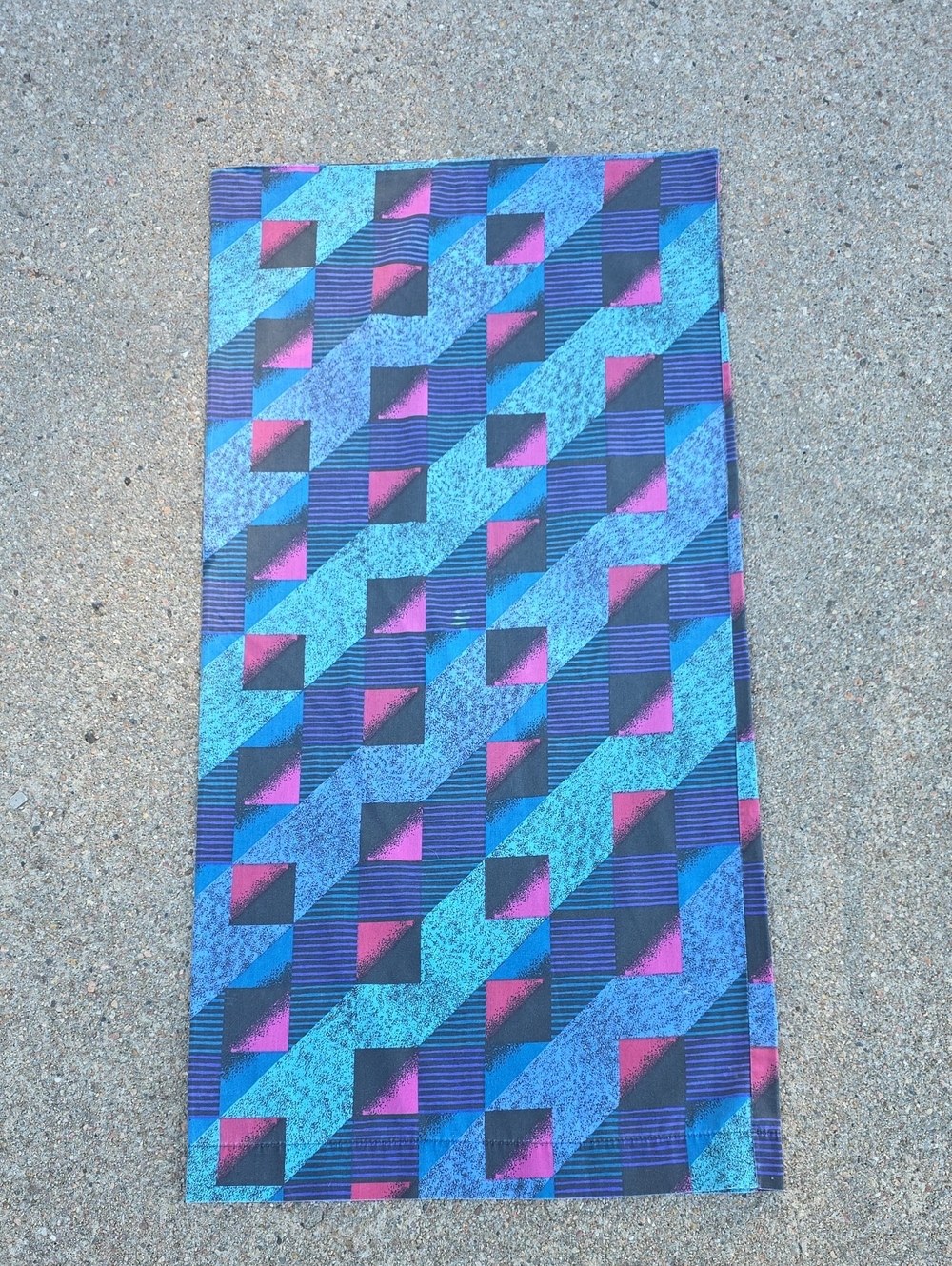 Vintage Springs 80's 90's Geometric King Pillowcase